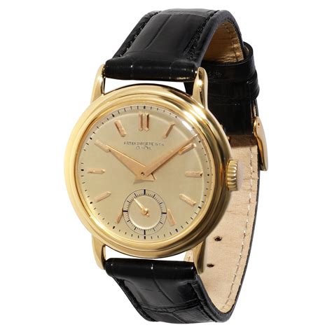 Patek Philippe Yellow Gold Calatrava Automatic Wristwatch Ref 